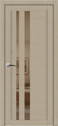Дверь Uberture UniLine 30008 Кремовый Soft touch Зеркало