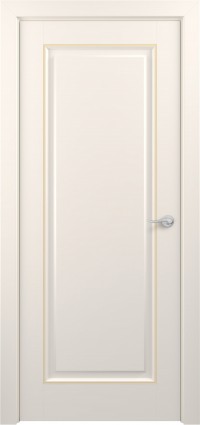 Дверь Zadoor Неаполь Тип-1 Жемчужно-перламутровый Патина Золото Глухая