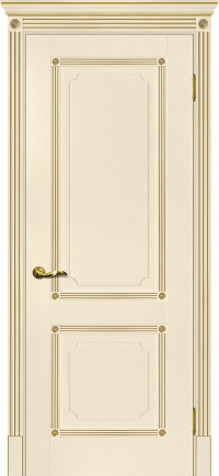 Дверь Мариам Флоренция-2 Магнолия патина золото Глухая