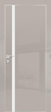 Дверь Profilo Porte HGX-8 Латте глянец Белый мателак