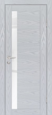 Дверь Profilo Porte PSM-11 Дуб скай серый Белоснежный лакобель