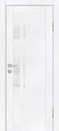 Дверь Profilo Porte PSM-8 Дуб скай белый Белоснежный лакобель