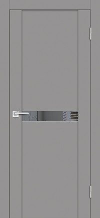 Дверь Profilo Porte PST-3 Серый бархат Зеркало тонированное