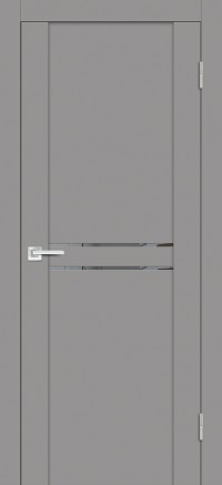 Дверь Profilo Porte PST-4 Серый бархат Зеркало тонированное