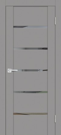 Дверь Profilo Porte PST-7 Серый бархат Зеркало тонированное