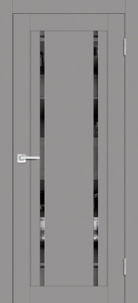 Дверь Profilo Porte PST-9 Серый бархат Зеркало тонированное