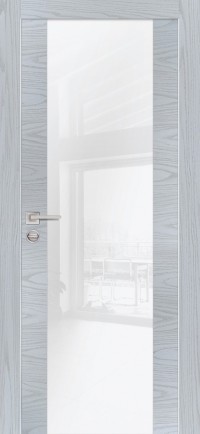Дверь Profilo Porte PX-7 AL кромка с 2-х ст. Дуб скай серый Белоснежный лакобель