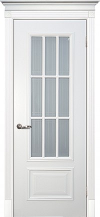 Дверь Текона Смальта 08 Белый RAL 9003 Пескоструйная обработка