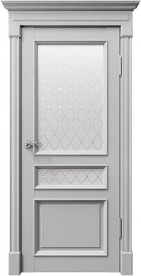 Дверь Uberture Rimini 80003 Светло-серый Серена Глитер серебро