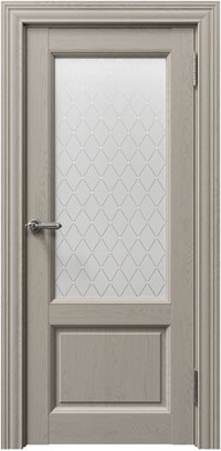 Дверь Uberture Sorrento 80010 Светло-серый Серена Глитер серебро