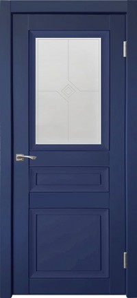 Дверь Uberture Деканто 4 Синий бархат Матовое