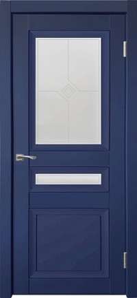 Дверь Uberture Деканто 3 Синий бархат Матовое