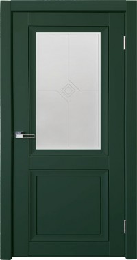 Дверь Uberture Деканто 1 Зеленый бархат Матовое