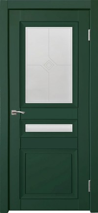 Дверь Uberture Деканто 4 Зеленый бархат Матовое