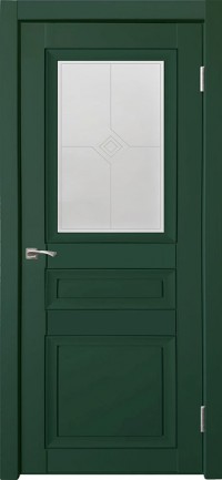 Дверь Uberture Деканто 3 Зеленый бархат Матовое