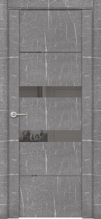 Дверь Uberture Mramor 30037 Торос Серый Зеркало