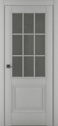 Дверь Zadoor Венеция В2 АК Матовый Серый Сатинато