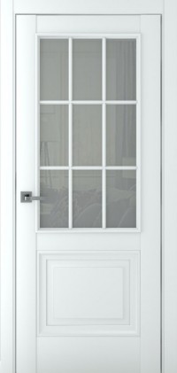 Дверь Zadoor Венеция В2 АК Матовый Белый Сатинато