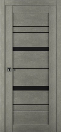 Дверь Zadoor SP-67 Темный лен Черный лакобель