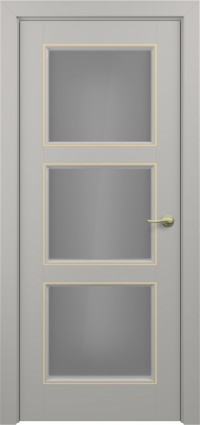 Дверь Zadoor Гранд Тип-1 Грей Патина Золото Сатинато
