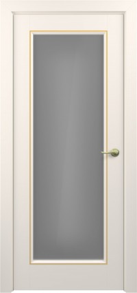 Дверь Zadoor Неаполь Тип-1 Жемчужно-перламутровый Патина Золото Сатинато