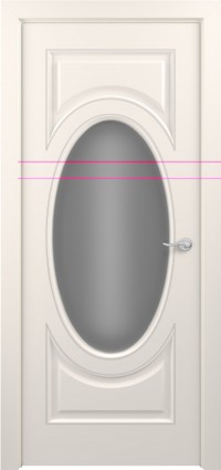 Дверь Zadoor Лувр Тип-1 Жемчужно-перламутровый Патина Серебро Решетка