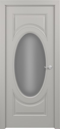 Дверь Zadoor Лувр Тип-1 Эмаль грей D3 Художественный пескоструй