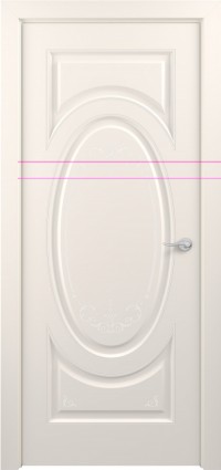 Дверь Zadoor Лувр Тип-1 Жемчужно-перламутровый Декоративная Патина Серебро Глухая
