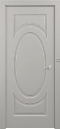 Дверь Zadoor Лувр Тип-2 Грей Патина Серебро Глухая