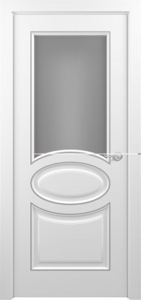 Дверь Zadoor Прованс Тип-2 Белый Патина Серебро Сатинато