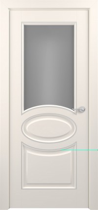 Дверь Zadoor Прованс Тип-1 Жемчужно-перламутровый Патина Серебро Сатинато