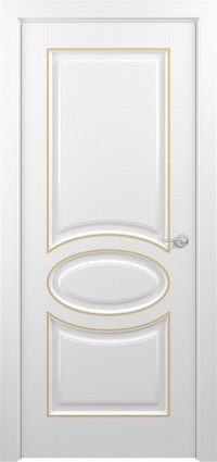 Дверь Zadoor Прованс Тип-2 Белый Патина Золото Глухая