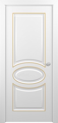 Дверь Zadoor Прованс Тип-1 Белый Патина Золото Глухая