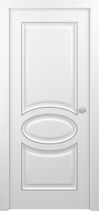 Дверь Zadoor Прованс Тип-2 Белый Патина Серебро Глухая