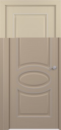 Дверь Zadoor Прованс Тип-1 Капучино Патина Серебро Глухая
