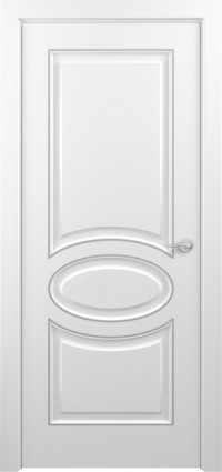 Дверь Zadoor Прованс Тип-1 Белый Патина Серебро Глухая