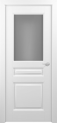 Дверь Zadoor Ампир Тип-1 Эмаль белая D1 Художественный пескоструй