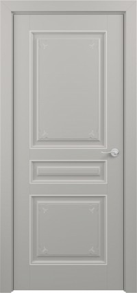 Дверь Zadoor Ампир Тип-3 Грей Декоративная Патина Серебро Глухая