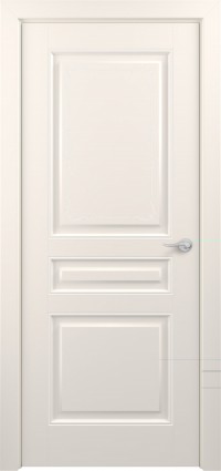 Дверь Zadoor Ампир Тип-1 Жемчужно-перламутровый Декоративная Патина Серебро Глухая