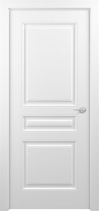 Дверь Zadoor Ампир Тип-3 Эмаль белая Глухая