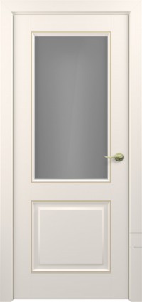 Дверь Zadoor Венеция Тип-1 Жемчужно-перламутровый Патина Золото D1 Художественный пескоструй