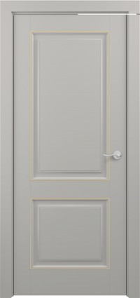 Дверь Zadoor Венеция Тип-2 Грей Патина Золото Глухая