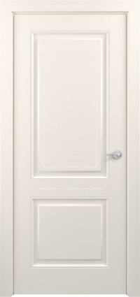 Дверь Zadoor Венеция Тип-1 Жемчужно-перламутровый Декоративная Патина Серебро Глухая