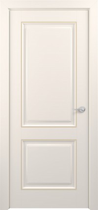 Дверь Zadoor Венеция Тип-2 Жемчужно-перламутровый Патина Золото Глухая