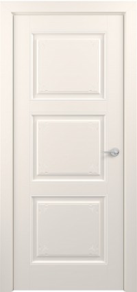 Дверь Zadoor Гранд Тип-3 Жемчужно-перламутровый Декоративная Патина Серебро Глухая