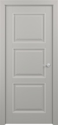 Дверь Zadoor Гранд Тип-3 Грей Патина Серебро Глухая