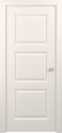 Дверь Zadoor Гранд Тип-3 Жемчужно-перламутровый Патина Серебро Глухая