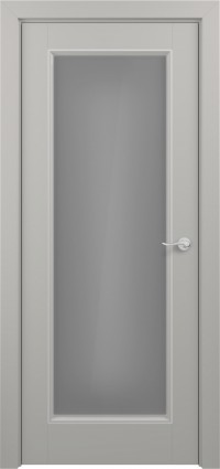 Дверь Zadoor Неаполь Тип-1 Грей Патина Серебро Сатинато