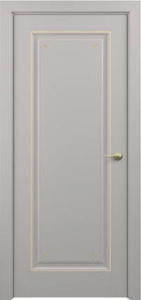 Дверь Zadoor Неаполь Тип-3 Грей Декоративная Патина Золото Глухая