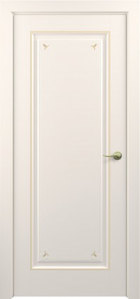 Дверь Zadoor Неаполь Тип-3 Жемчужно-перламутровый Декоративная Патина Золото Глухая